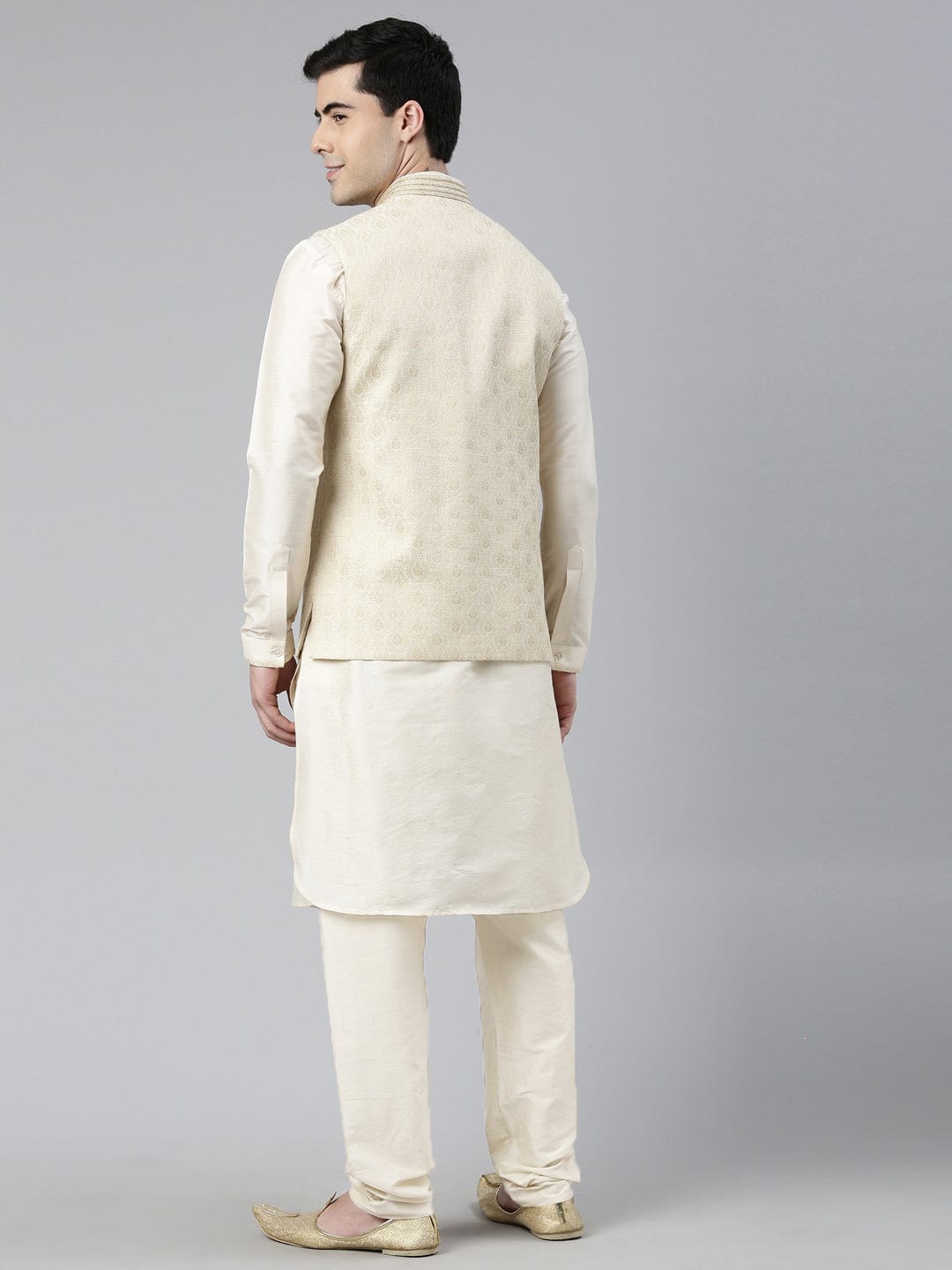 Cream Brocade Jacket