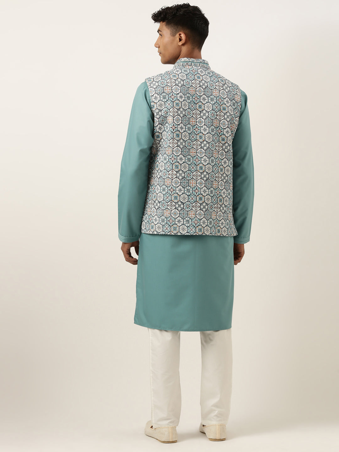 Cotton Printed Embroidered Jacket